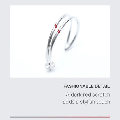 ARTIST MADE COLLECTION - JIMIN RED CARVING EARRING - K-STAR