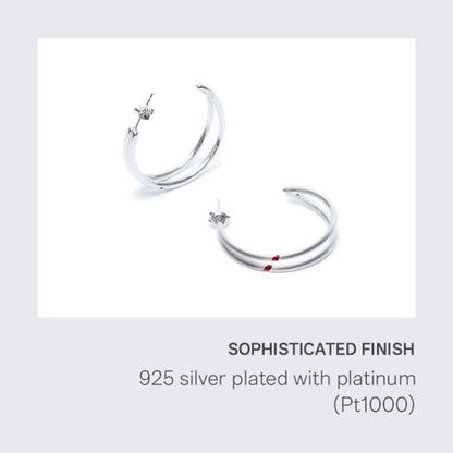 ARTIST MADE COLLECTION - JIMIN RED CARVING EARRING - K-STAR