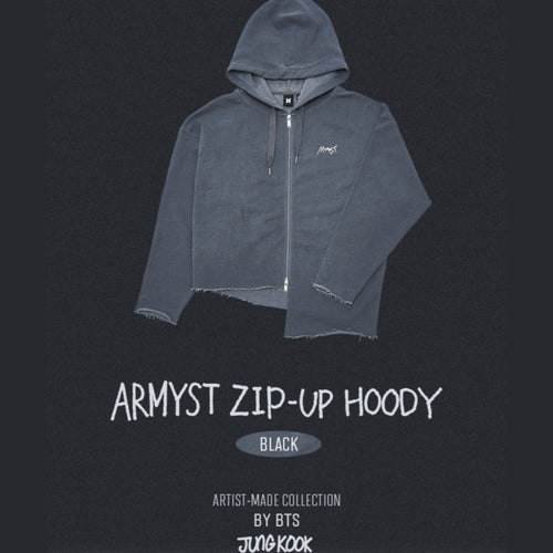 ARTIST MADE COLLECTION - JUNGKOOK ARMYST BLACK HOODY (M SIZE) - K-STAR