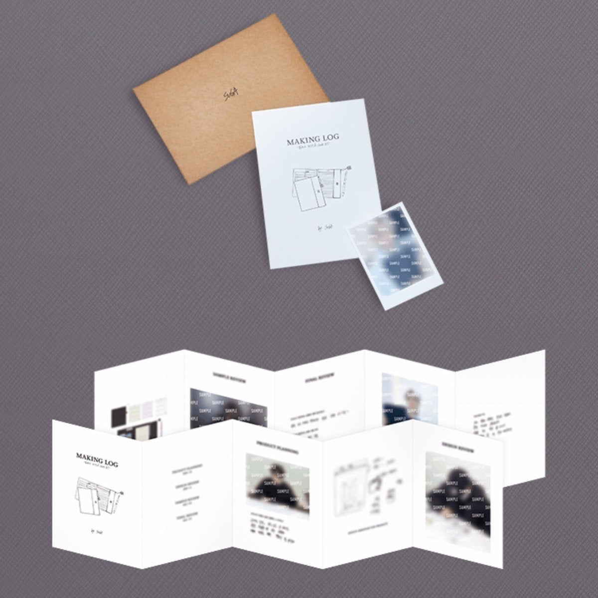 ARTIST MADE COLLECTION SUGA BLACK NOTE & COVER SET - K-STAR