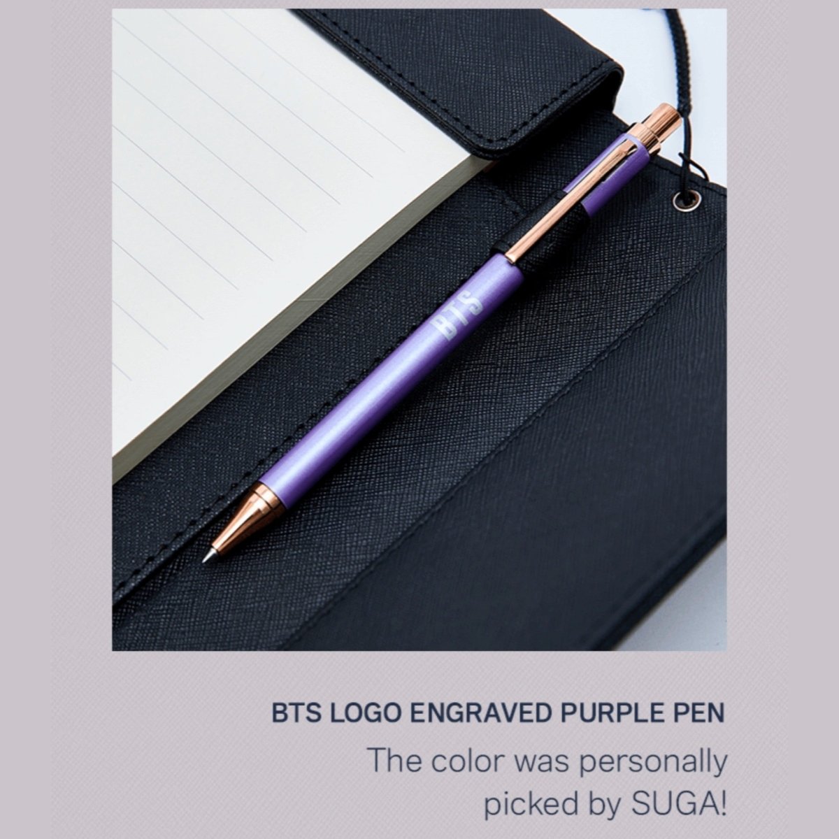 ARTIST MADE COLLECTION SUGA BLACK NOTE & COVER SET - K-STAR