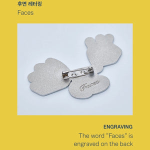 ARTIST MADE COLLECTION - V TAEHYUNG FACES BROOCH SET - K-STAR