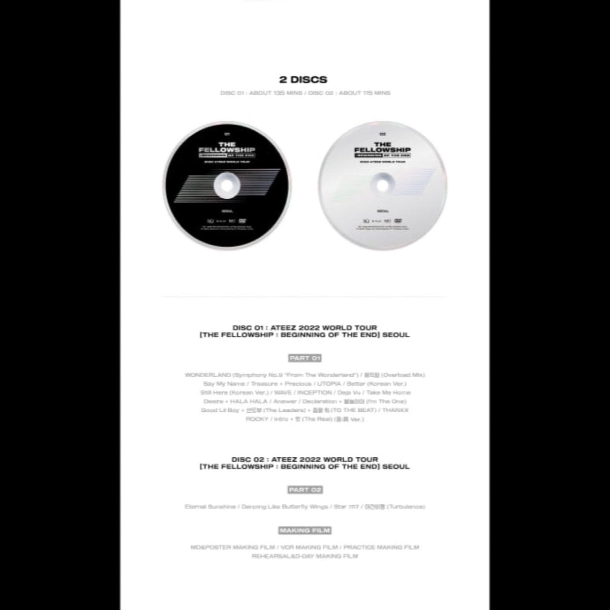 ATEEZ 2022 World Tour The Fellowship Beginning of the SEOUL DVD - K-STAR