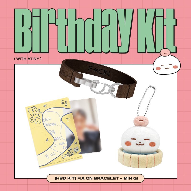 ATEEZ Official HBD KIT MINGI Fix On Bracelet – K-STAR