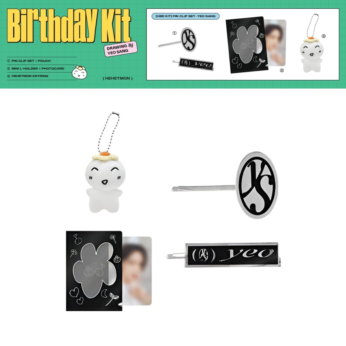 ATEEZ Official HBD KIT YEOSANG Pin Clip Set - K-STAR