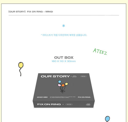 ATEEZ Official Our Story FIX ON RING MINGI - K-STAR