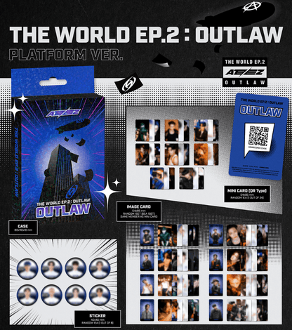 ATEEZ - THE WORLD EP.2 : OUTLAW ( Platform Version / You can choose member ) - K-STAR