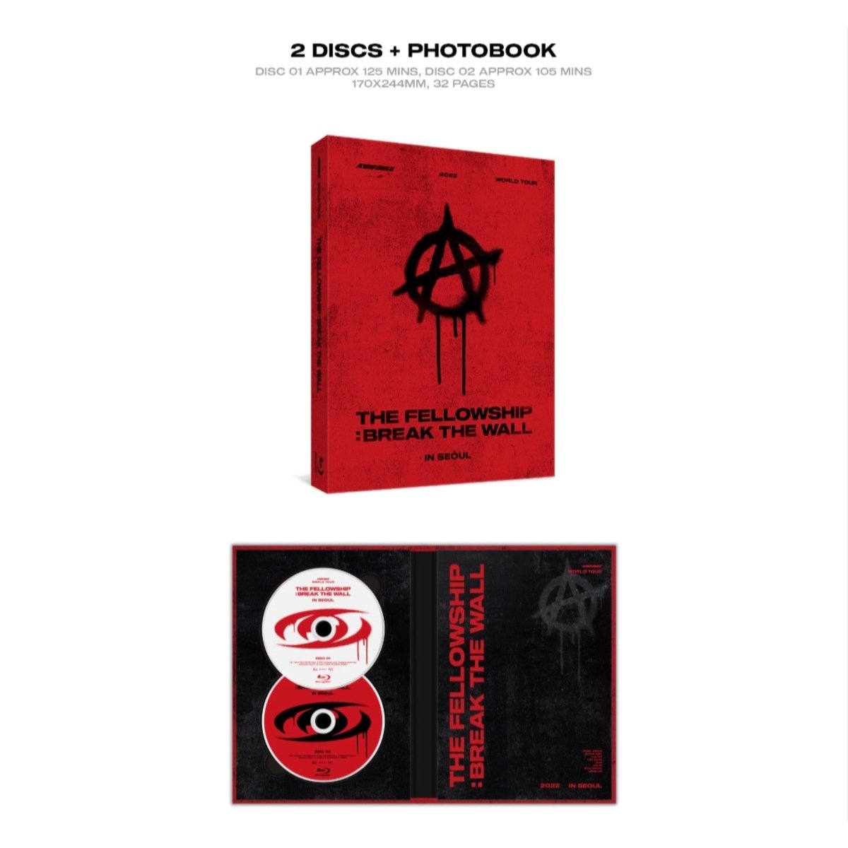 ATEEZ - World Tour THE FELLOWSHIP : BREAK THE WALL in Seoul BLU-RAY - K-STAR