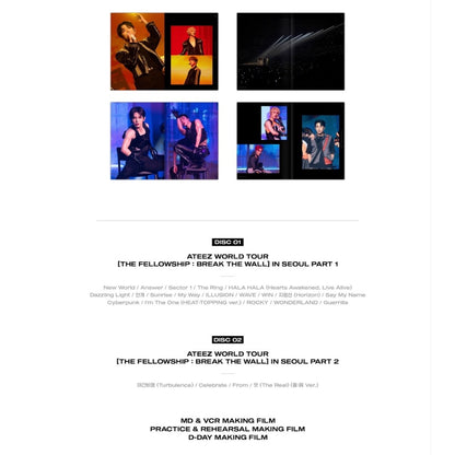 ATEEZ - World Tour THE FELLOWSHIP : BREAK THE WALL in Seoul BLU-RAY - K-STAR