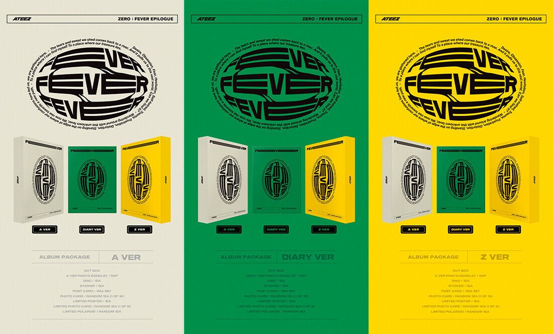 ATEEZ - ZERO : FEVER EPILOGUE (You Can Choose Ver + Free Shipping) - K-STAR