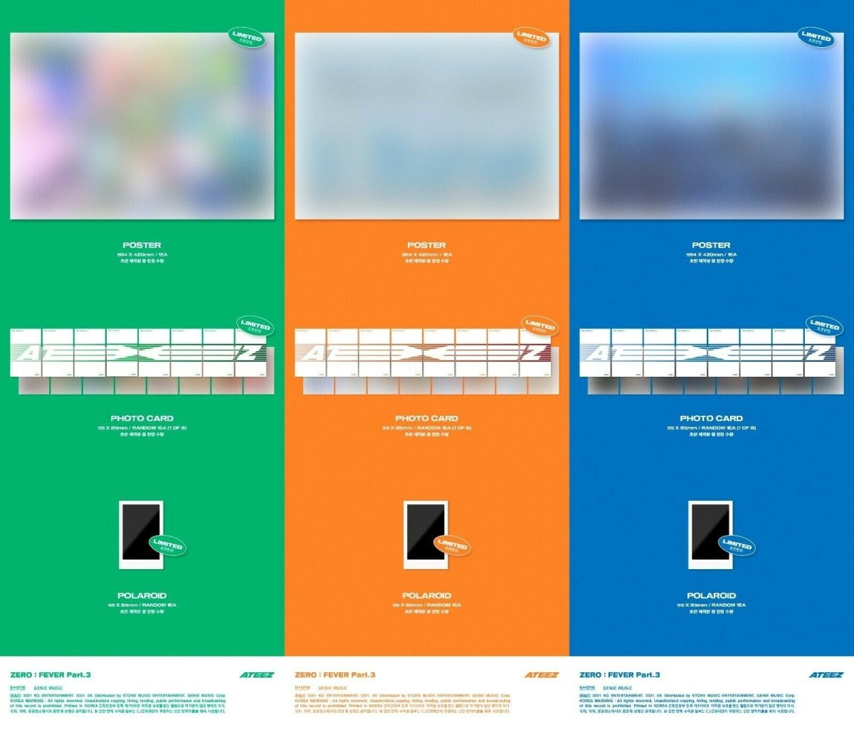 ATEEZ - ZERO : FEVER Part.3 (You Can Choose Ver + Free Shipping) - K-STAR