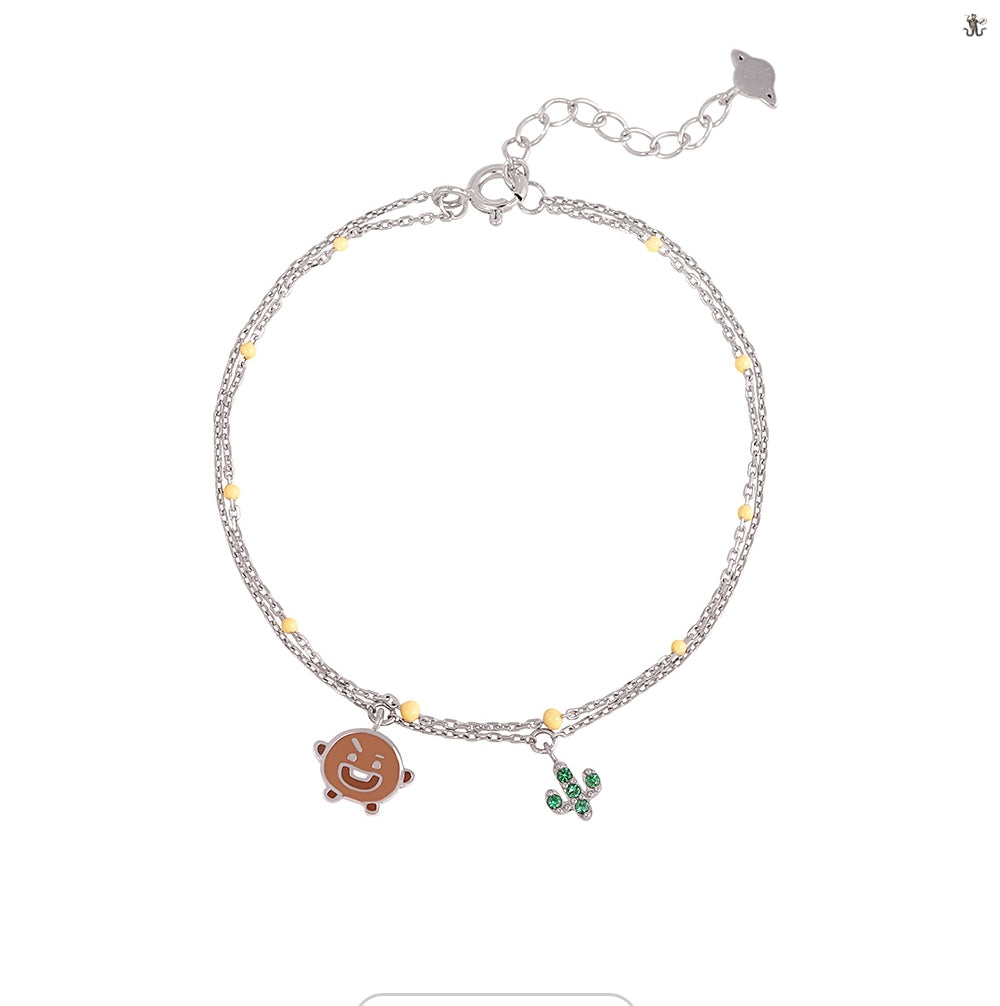 [OST X BT21] Official  Silver 925 Bracelet Ver.3