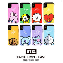 [LINE X BT21]  Card Bumper Case For iPhone and Samsung (Free Shipping)