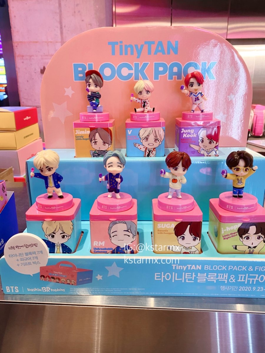 BASKIN ROBBINS] Official TINYTAN Block Pack & Figure Set – K-STAR