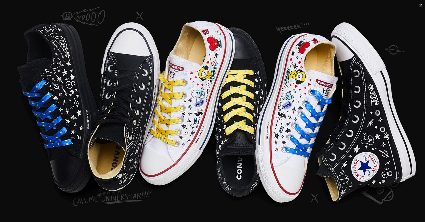 [LIMITED QTY + EDITION] BT21 X Converse Sneakers (Free Shipping)