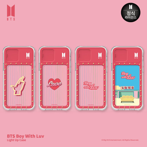 [BIG HIT] BOY WITH LUV Light Up Case for iPhone and Galaxy - K-STAR