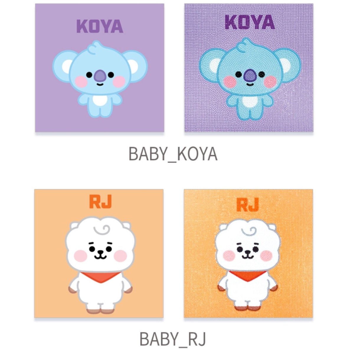 [BIG HIT] BT21 Official DIY Cubic Painting Ver. Baby - K-STAR