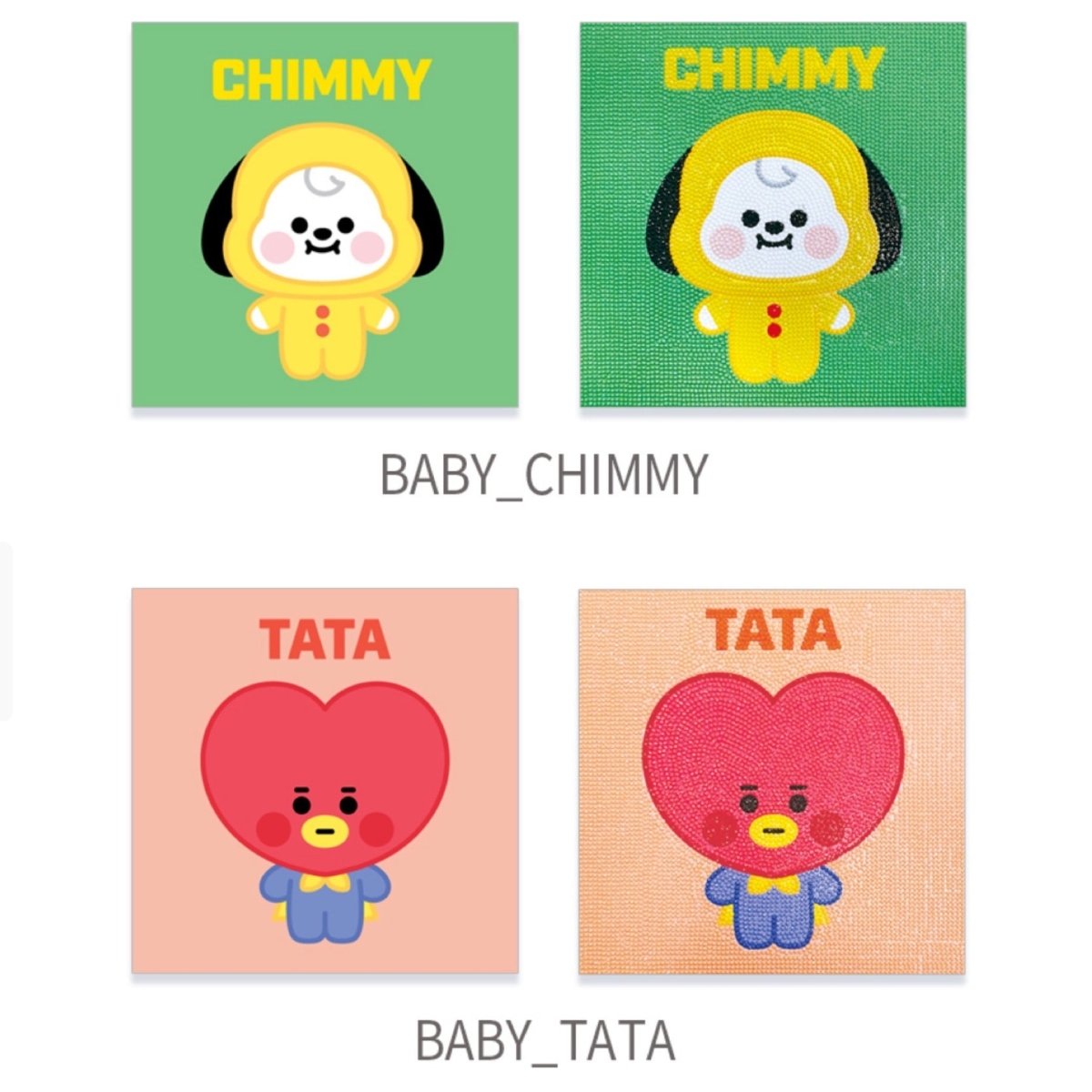 [BIG HIT] BT21 Official DIY Cubic Painting Ver. Baby - K-STAR