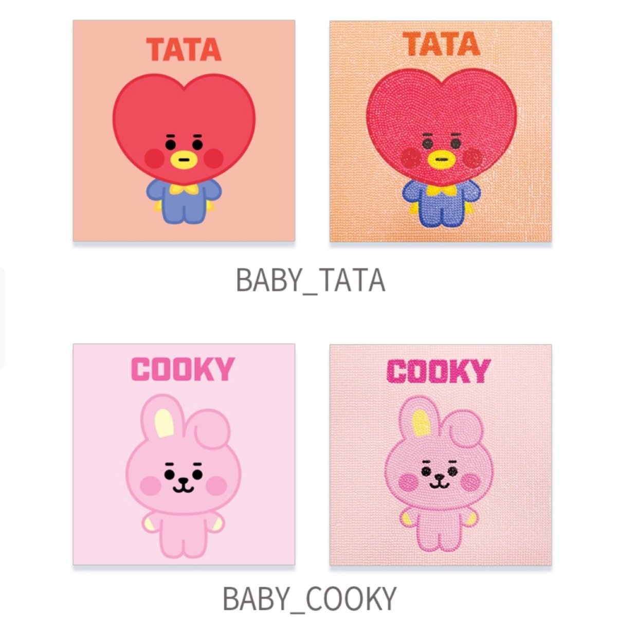 [BIG HIT] BT21 Official DIY Cubic Painting Ver. Baby - K-STAR