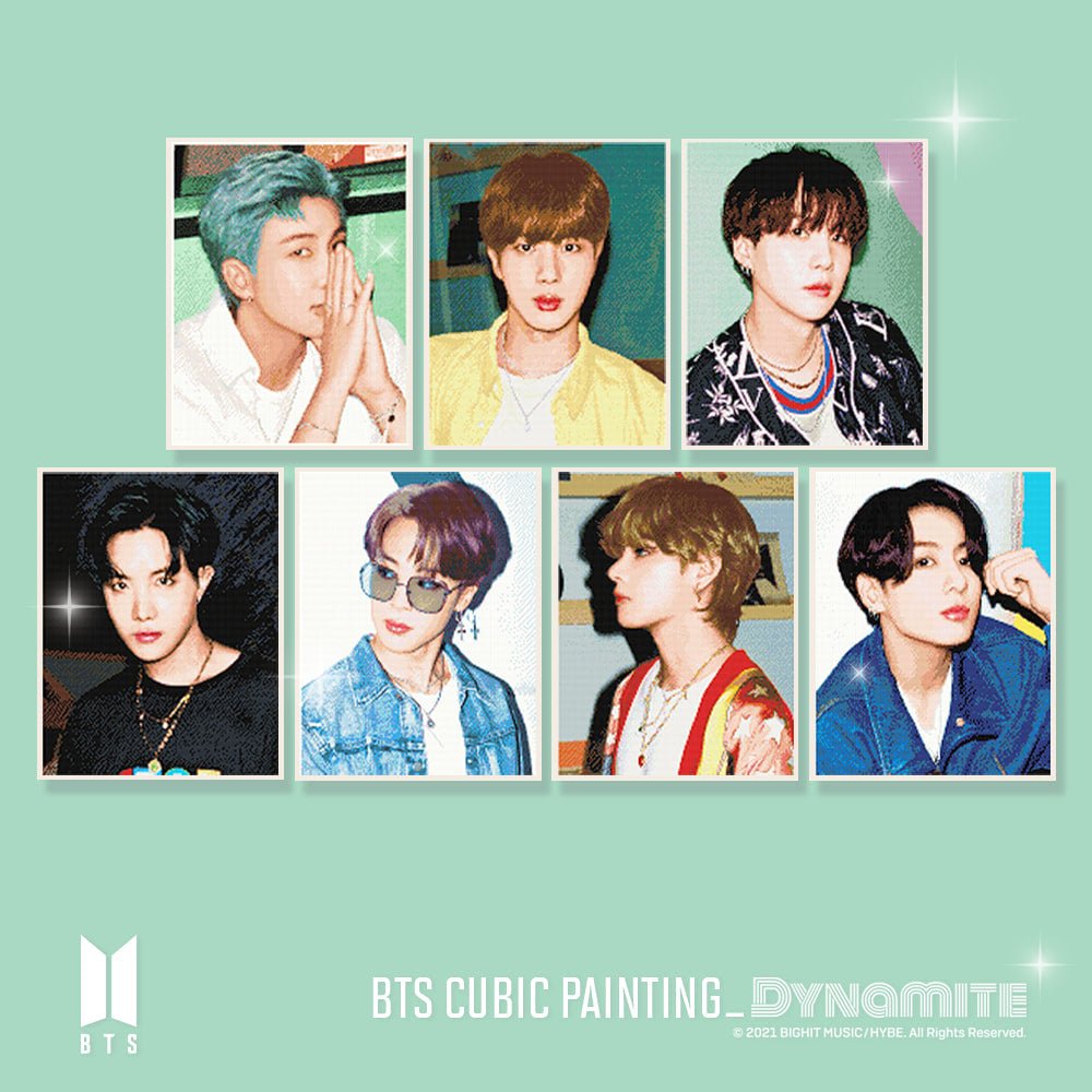 BIG HIT] BTS Official DIY Cubic Painting Ver 4 + Photocard (Free