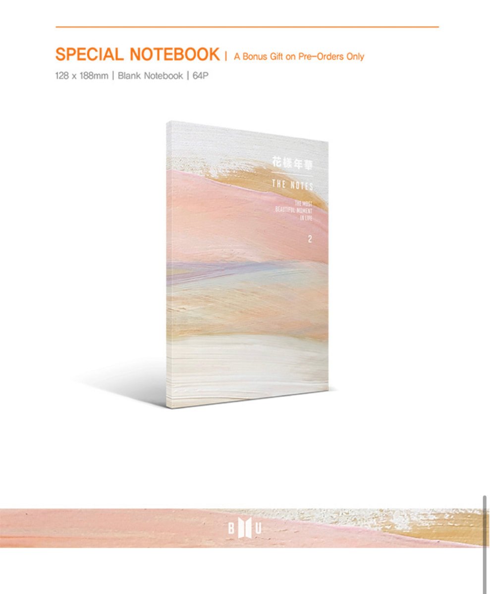 BIG HIT] BTS 花樣年華: THE NOTES 2 + Special Note (Free Shipping 