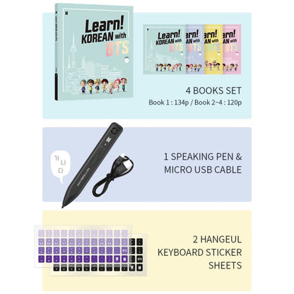 [BIG HIT] Learn! KOREAN with BTS BOOK Package + FREE Express Shipping - K-STAR