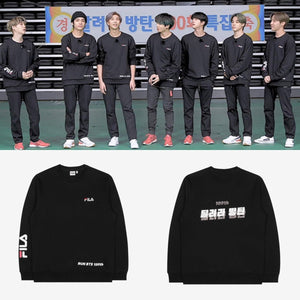 [BIG HIT] OFFICIAL Run BTS 100th FILA Sweatshirt (Free Shipping) - K-STAR