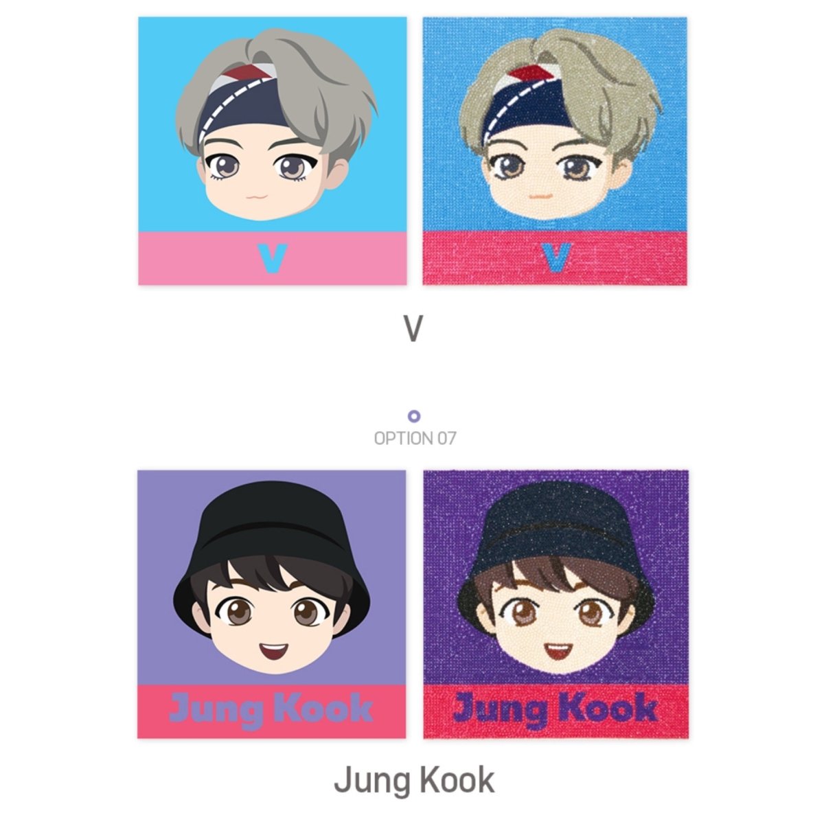 [BIG HIT] TinyTAN Official DIY Cubic Painting Basic Ver. - K-STAR
