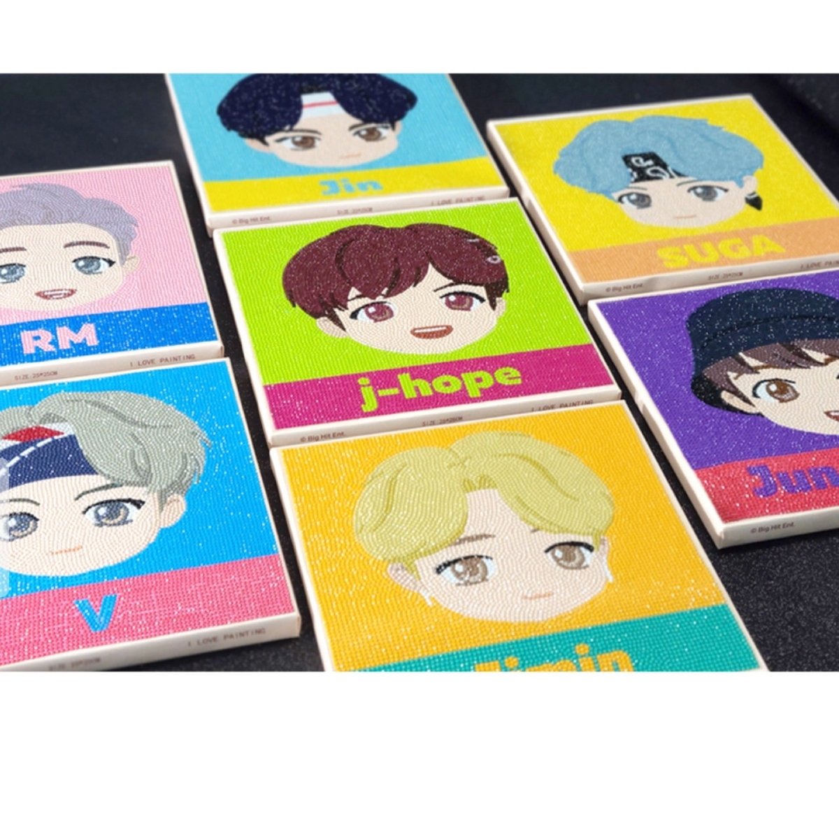 [BIG HIT] TinyTAN Official DIY Cubic Painting Basic Ver. - K-STAR