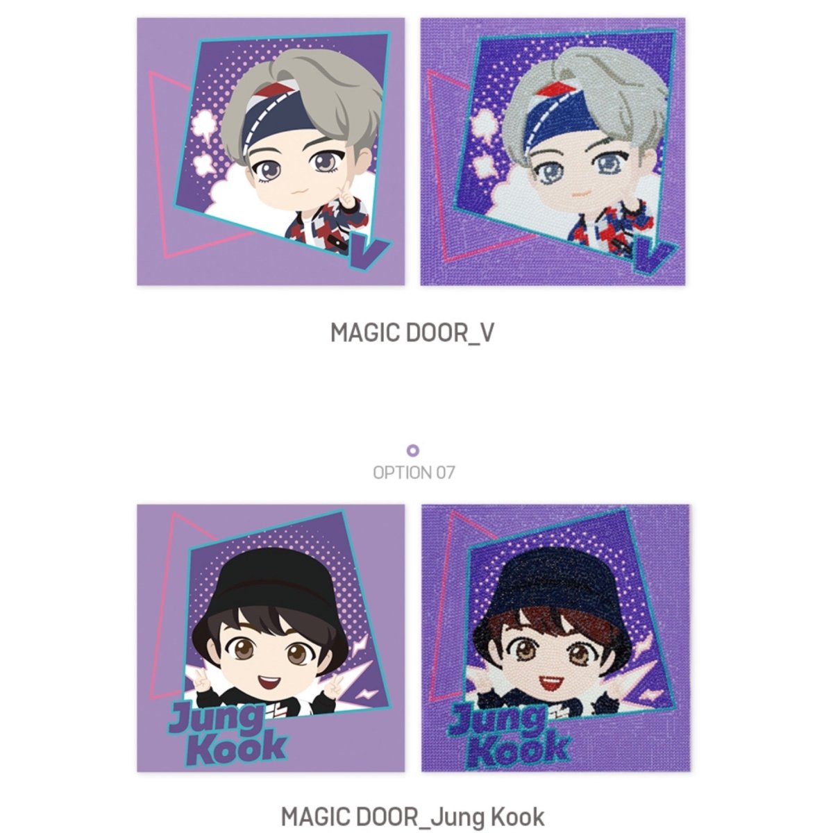 [BIG HIT] TinyTAN Official DIY Cubic Painting Magic Door Ver. - K-STAR