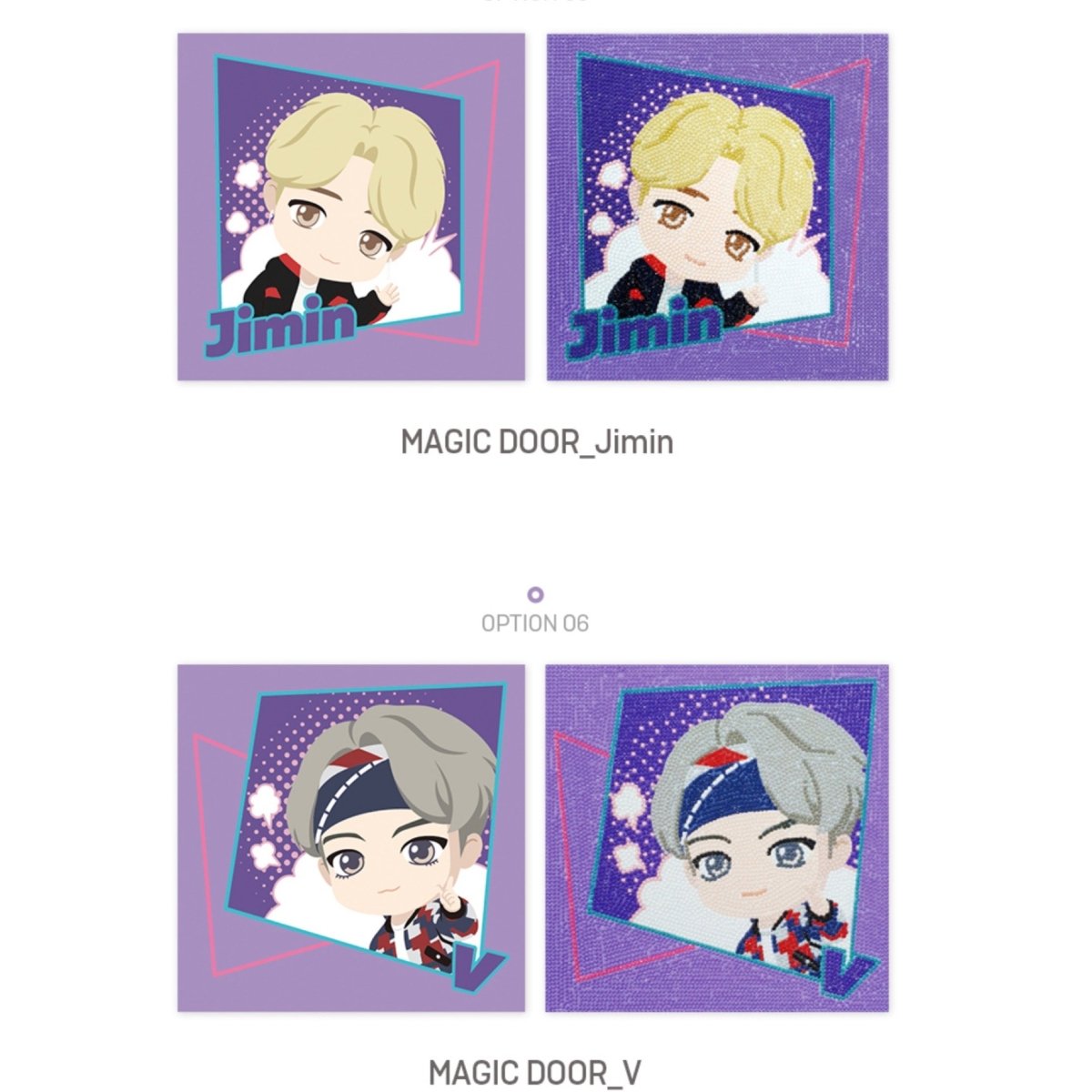 [BIG HIT] TinyTAN Official DIY Cubic Painting Magic Door Ver. - K-STAR