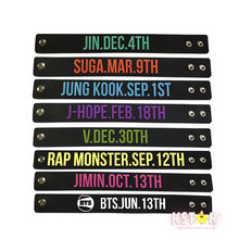 BTS Birthday Wristband