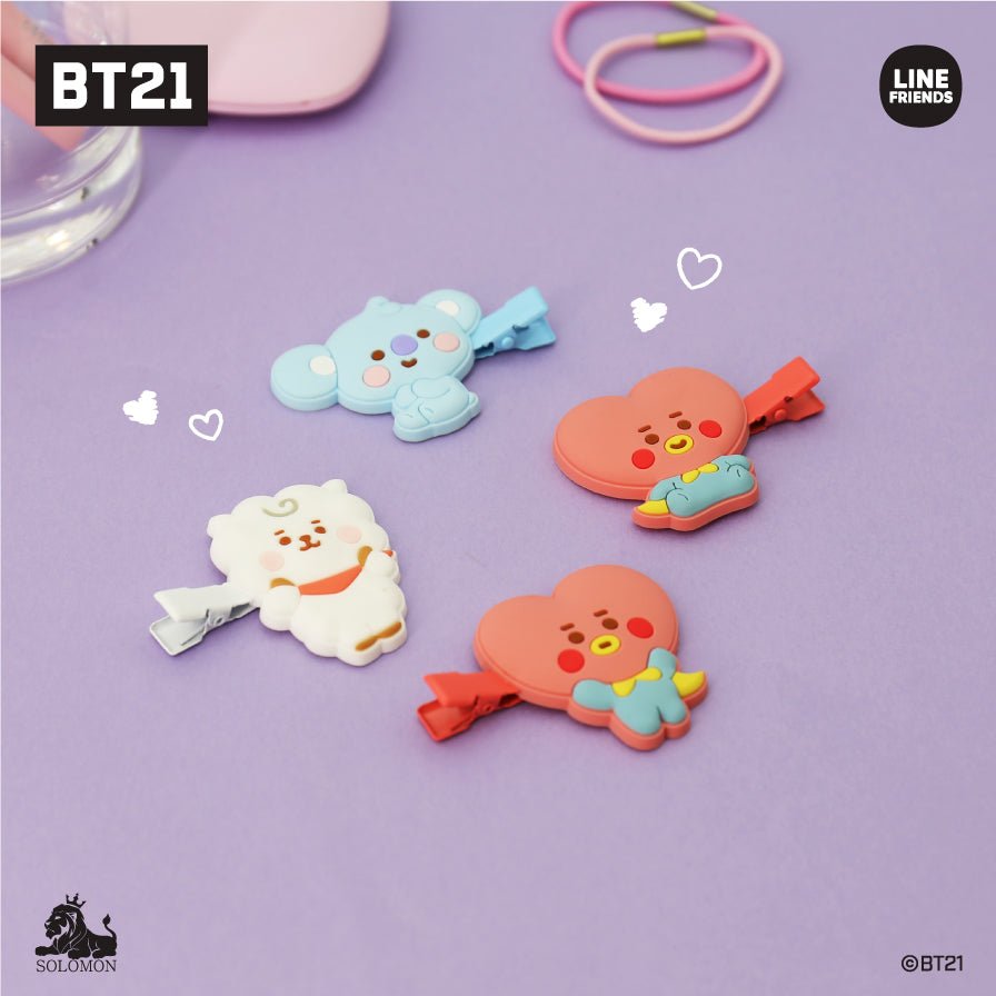 [BT21 JAPAN] Baby Body Hair Clip - K-STAR