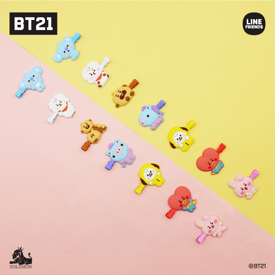 [BT21 JAPAN] Baby Body Hair Clip - K-STAR