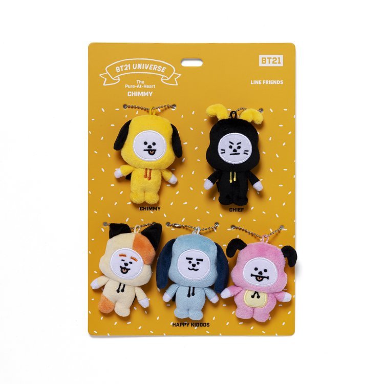 BT21 JAPAN] BT21 5th Anniversary Family Mascot Set Limited Edition