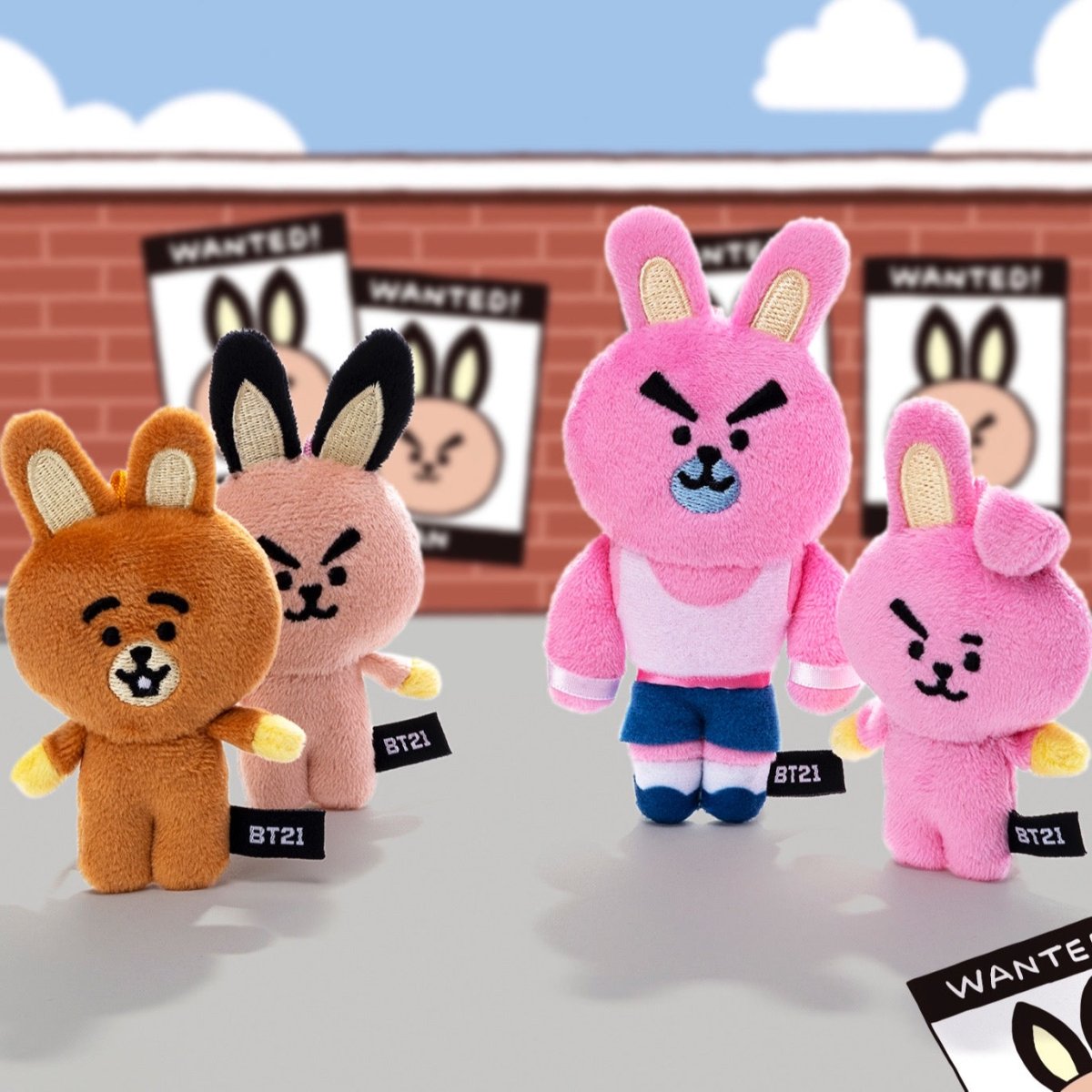 [BT21 JAPAN] BT21 5th Anniversary Family Mascot Set Limited Edition - K-STAR