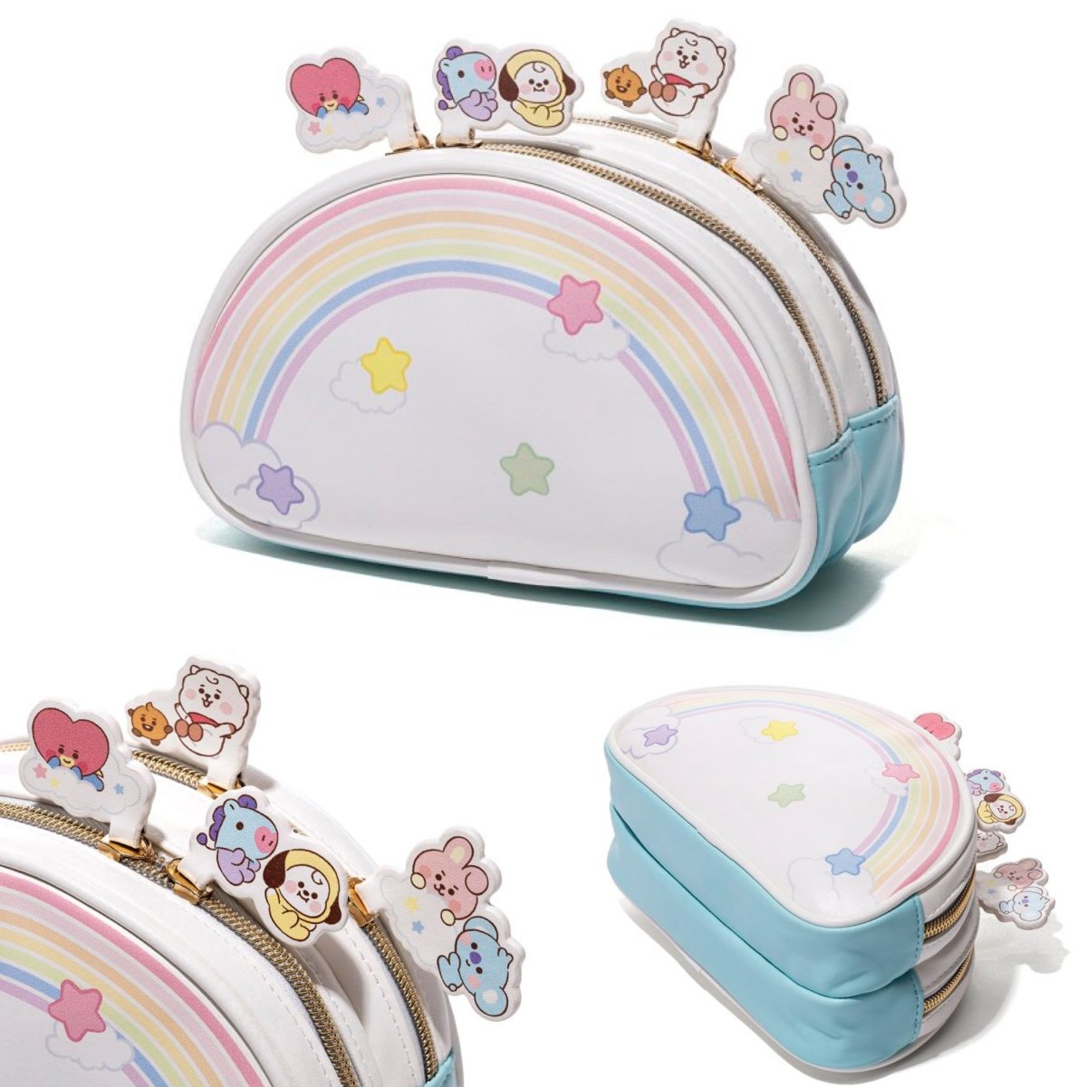 [BT21 JAPAN] BT21 Baby 5th Anniversary Rainbow Box Garden Pouch - K-STAR