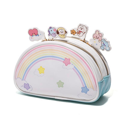[BT21 JAPAN] BT21 Baby 5th Anniversary Rainbow Box Garden Pouch - K-STAR