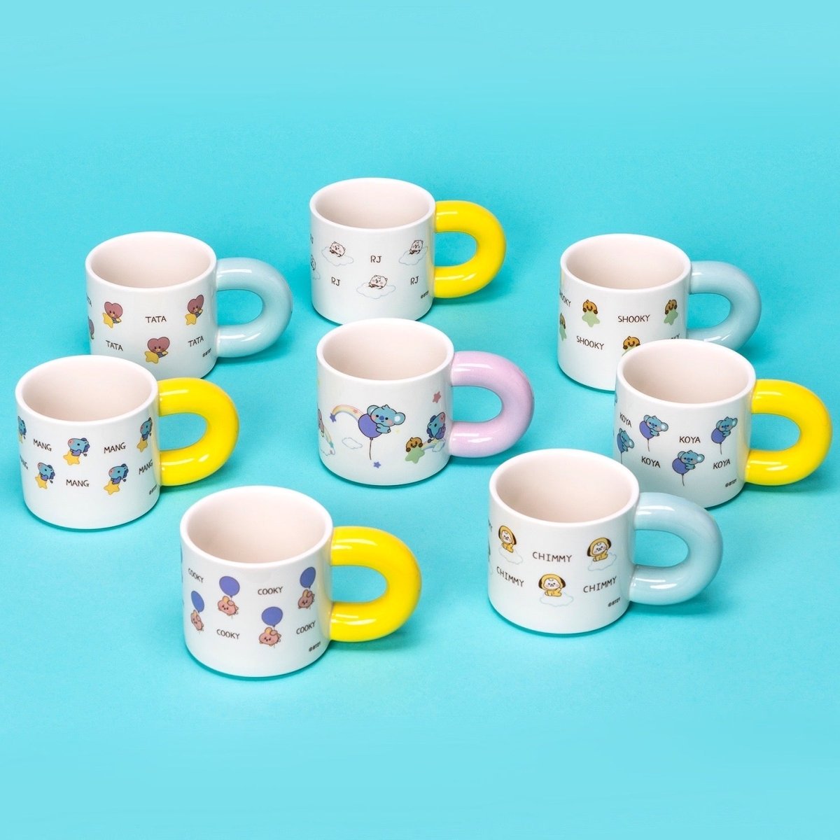 [BT21 JAPAN] BT21 Baby 5th Anniversary Rainbow Mug - K-STAR