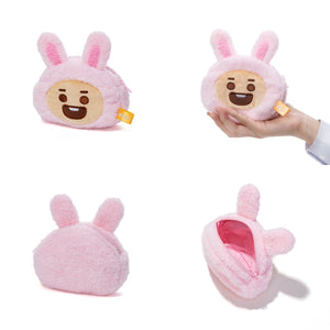 [BT21 JAPAN] BT21 Baby Rabbit Face Pouch - K-STAR