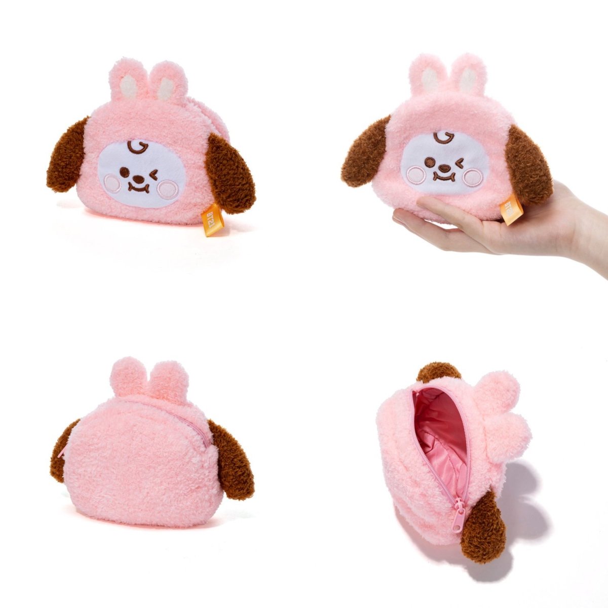 [BT21 JAPAN] BT21 Baby Rabbit Face Pouch - K-STAR