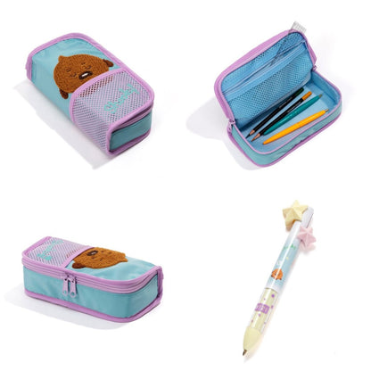 [BT21 JAPAN] BT21 Baby Tatton Baby Pen Case + Star 2 Color Ballpoint Pen - K-STAR