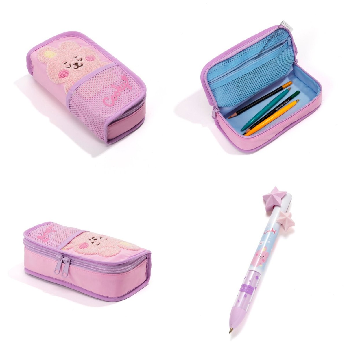 [BT21 JAPAN] BT21 Baby Tatton Baby Pen Case + Star 2 Color Ballpoint Pen - K-STAR