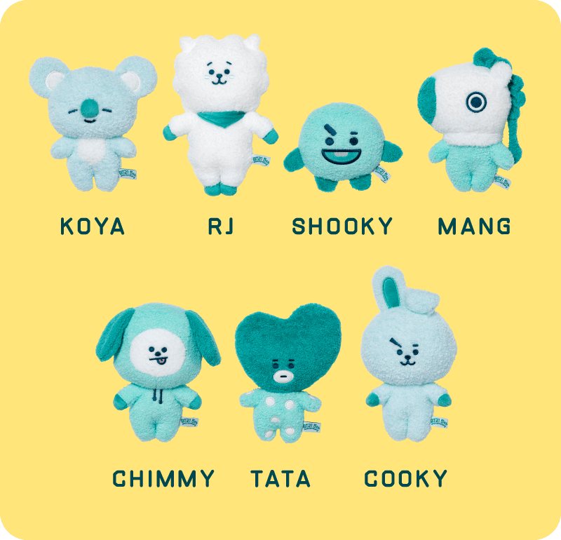 [BT21 JAPAN] BT21 Baby Tatton GREEN 24cm Limited Edition (FamilyMart) - K-STAR