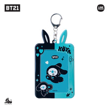 [BT21 JAPAN] BT21 Black Rabbit Photocard Key Holder - K-STAR