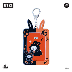 [BT21 JAPAN] BT21 Black Rabbit Photocard Key Holder - K-STAR