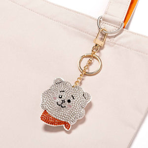 [BT21 JAPAN] BT21 Crystal Glitter Keychain - K-STAR