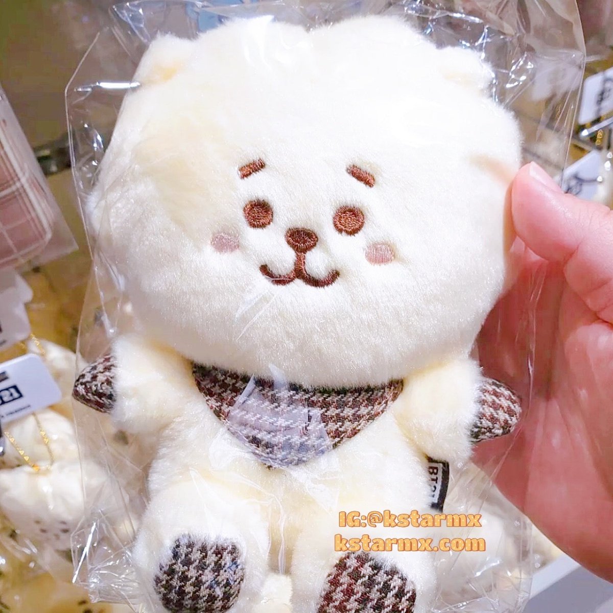 [BT21 JAPAN] BT21 Glen Check Sitting 20cm Mascot - K-STAR
