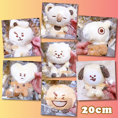 [BT21 JAPAN] BT21 Glen Check Sitting 20cm Mascot - K-STAR