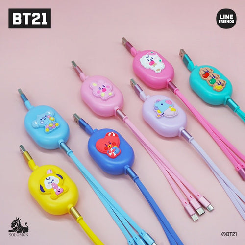 [BT21 JAPAN] BT21 Jelly Candy 3 in 1 Cable - K-STAR